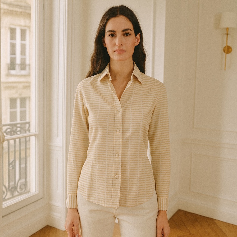 RARE Burberry Button Down Dress Shirt Size 4
